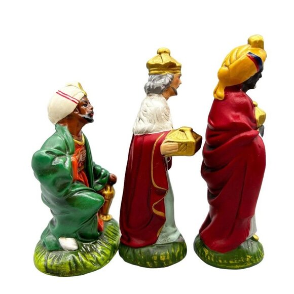 Vintage Dickson Hand-Painted Nativity Scene Set Complete w Stable Japan 12 Pc - Picture 13 of 16